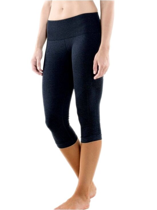 lululemon athletica Pants - Lululemon Leggings Crop In The Flow Crop I|
in Heathered Inkwell size 6